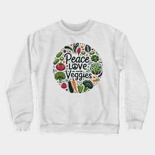 Funny Vegetarian Men Women Cool Veggie Crewneck Sweatshirt